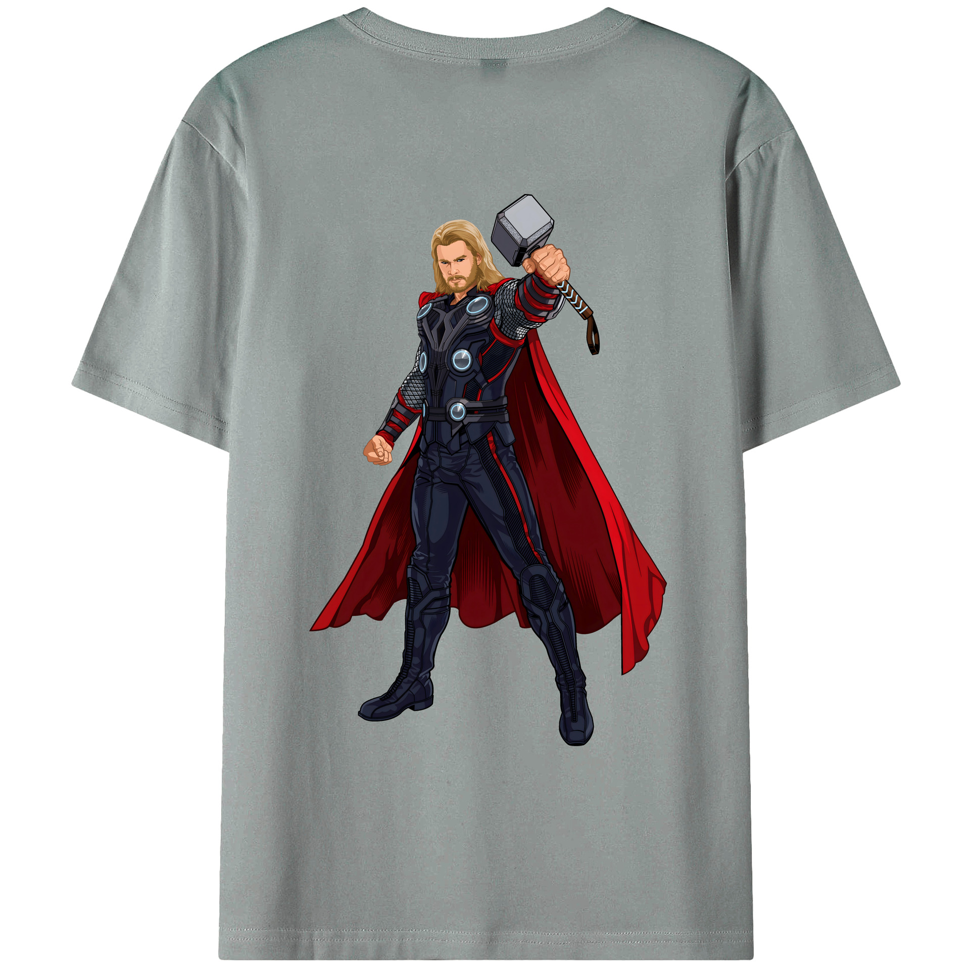 （画像用） アベンジャーズ The Avengers 綿100％ メンズ半袖Tシャツ（バックプリント） 通気性